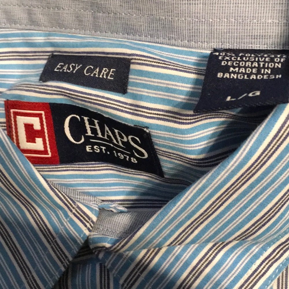 NWT, RALPH LAUREN CHAPS 100 percent Cotton Short Sleeve Button Down Shirt, NEW